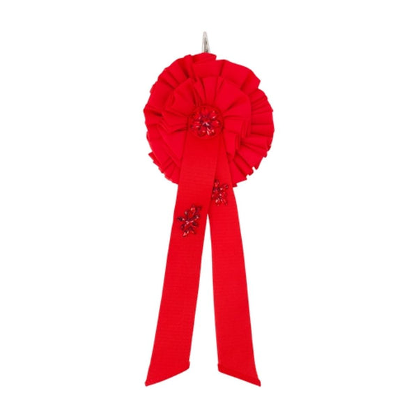Ribbon Rosette Coin Purse - Simone Rocha Nylon Red Accessories / Coin-purse