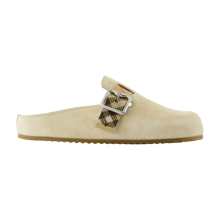 Burberry Calfskin mule in beige