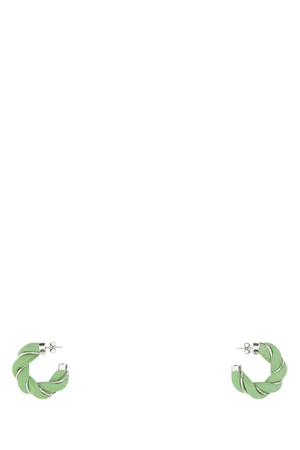 Bottega Veneta 100% Nappa leather earrings in green