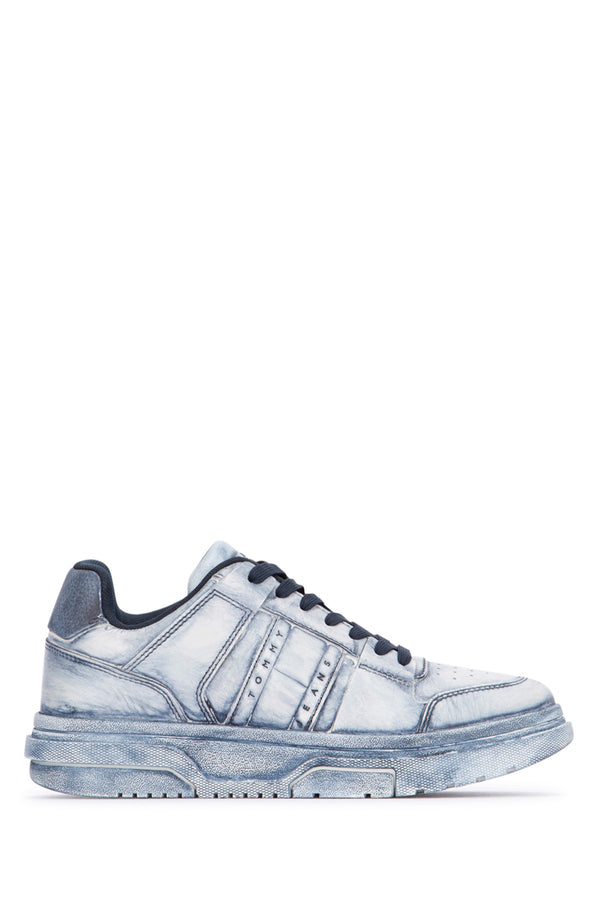 Tommy Hilfiger Leather sneaker in white