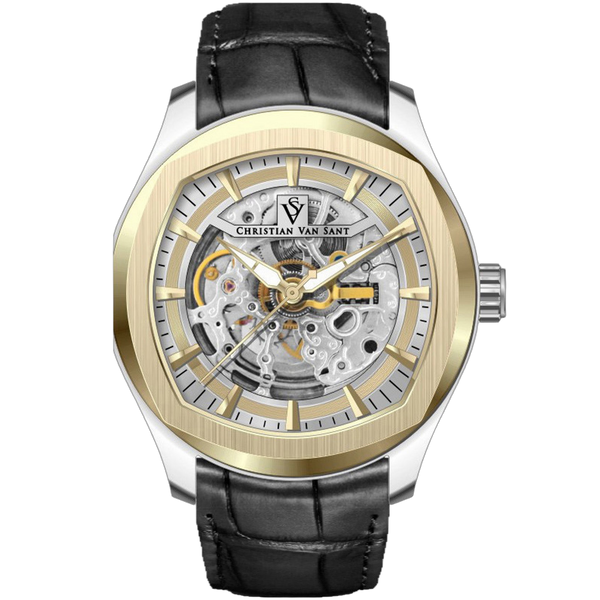 Christian Van Sant Stainless steel case watch in gold