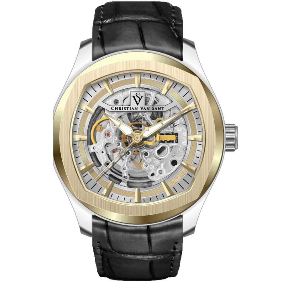 Christian Van Sant Stainless steel case watch in gold