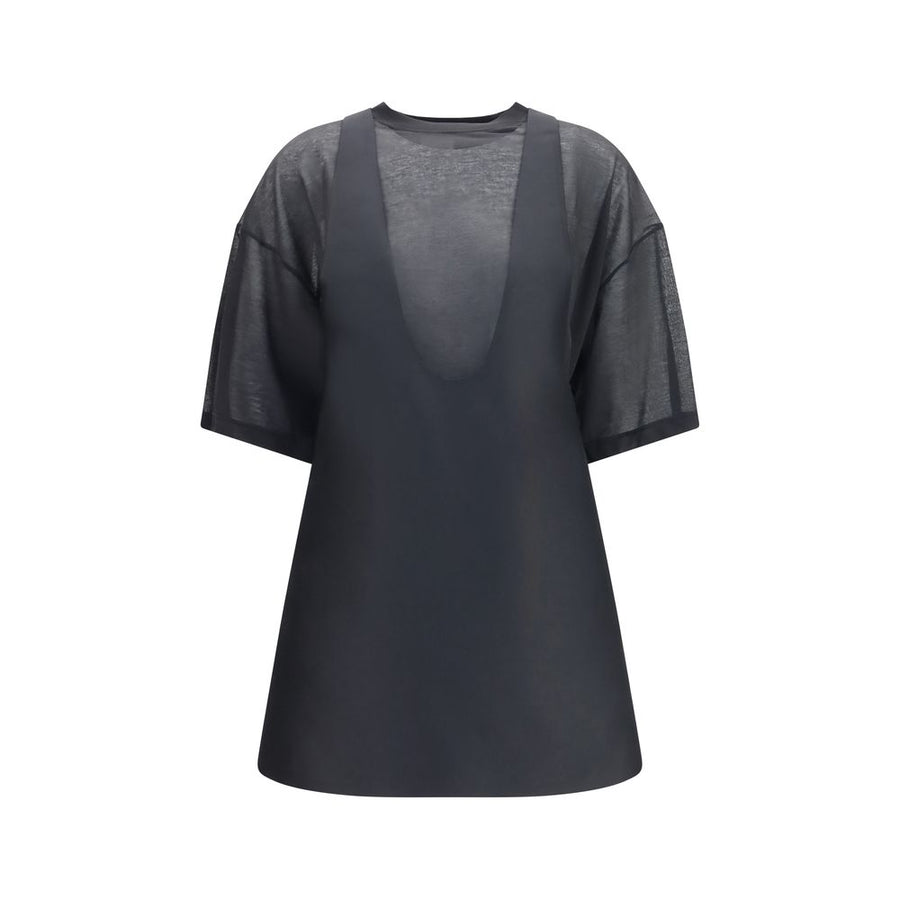 Balenciaga 80% Merino Wool Ovis Aries dress in black