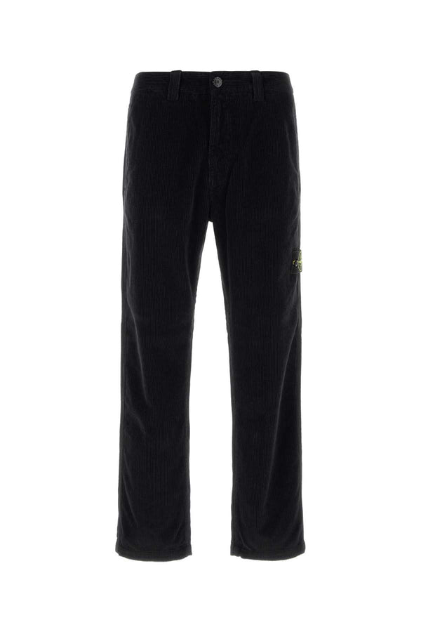 Black Corduroy Pant Exterior: Cotton Pantaloni