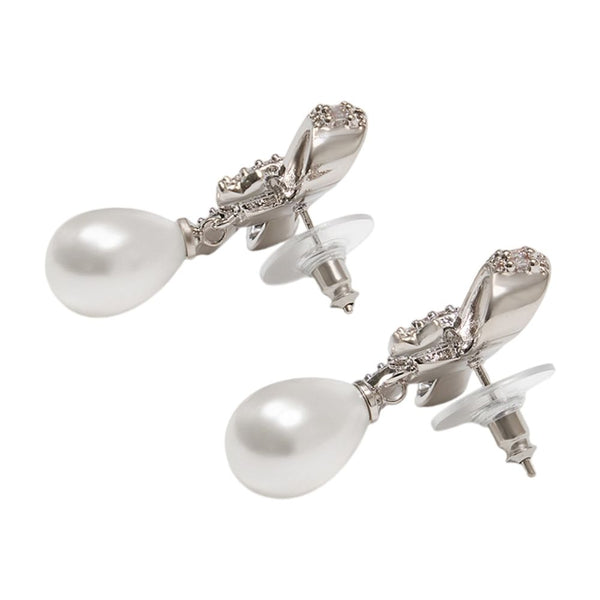 Self-Portrait Metal earrings in silver