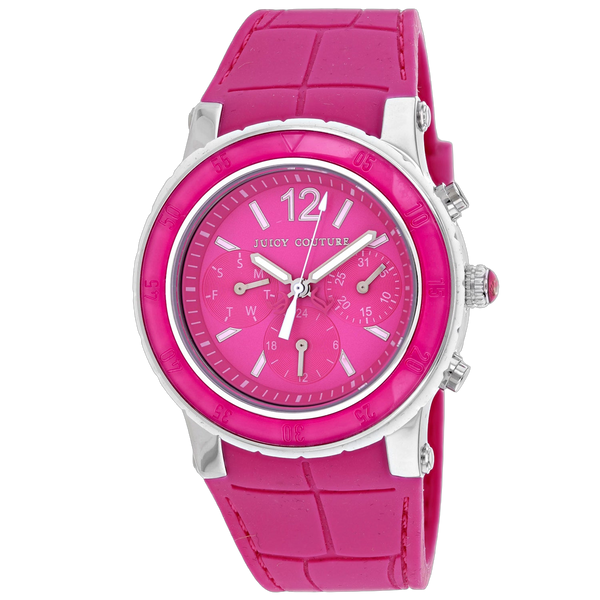 Juicy Couture Stainless steel case watch in pink