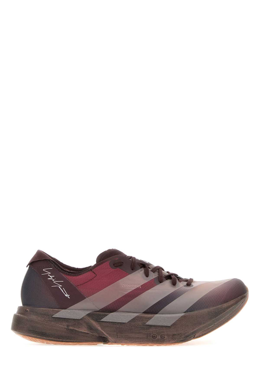 Y3 Yamamoto Adios Exterior: 100% Fabric; Interior: 100% Fabric; Sole: Rubber sneaker in burgundy