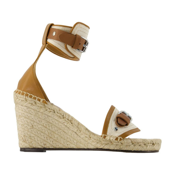 Isabel Marant Cotton wedge sandal in beige