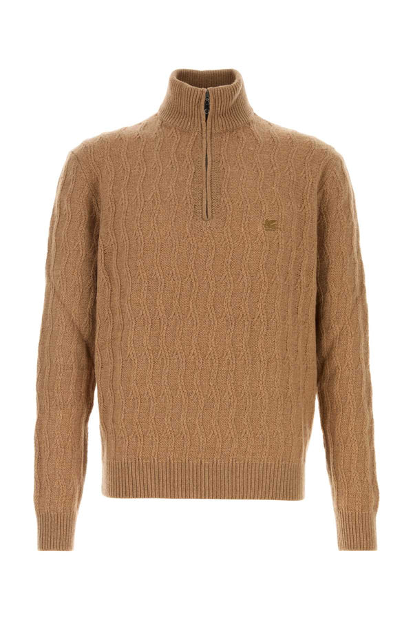 Camel Cashmere Sweater M0006 Exterior: Maglieria