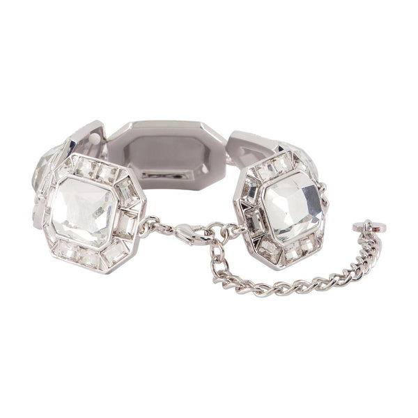 Self-Portrait pearls bracelet in silver