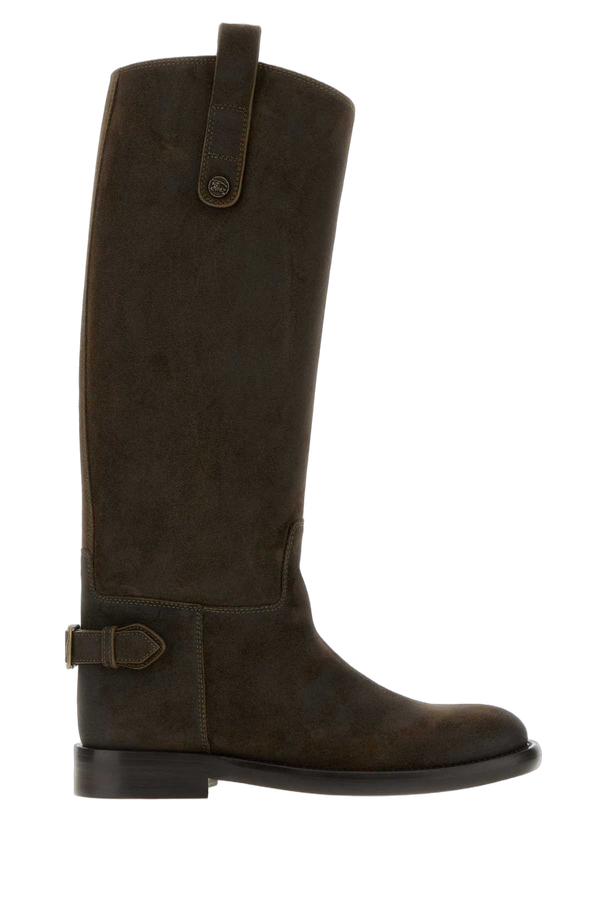 Burberry Exterior: 100% Calf; Interior: 100% Leather; Sole: Rubber and Leather boot in brown