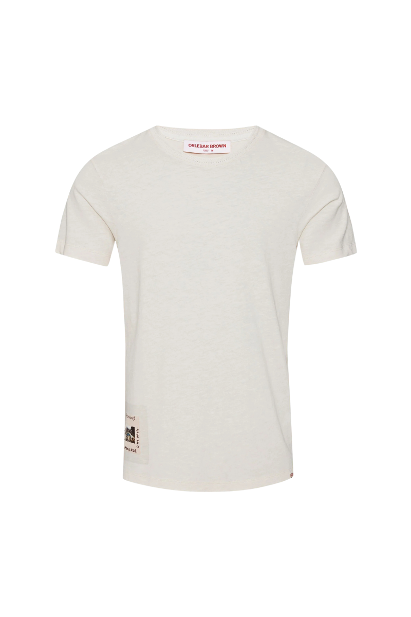 Orlebar Brown 86% cotton t-shirt in white