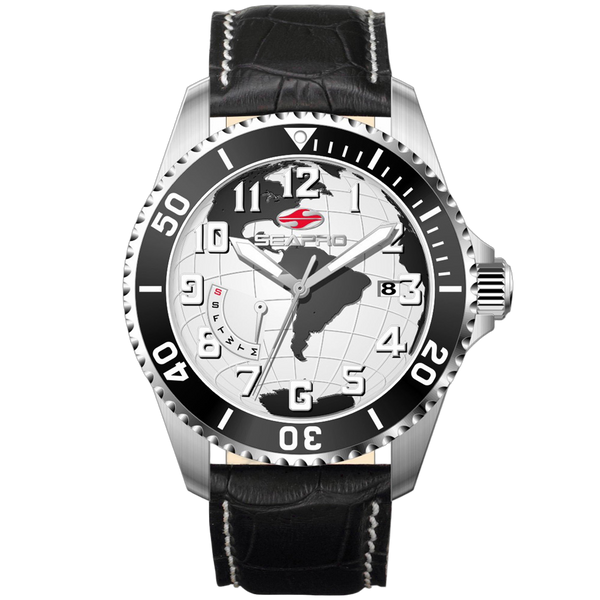 Seapro Stainless steel case watch in white