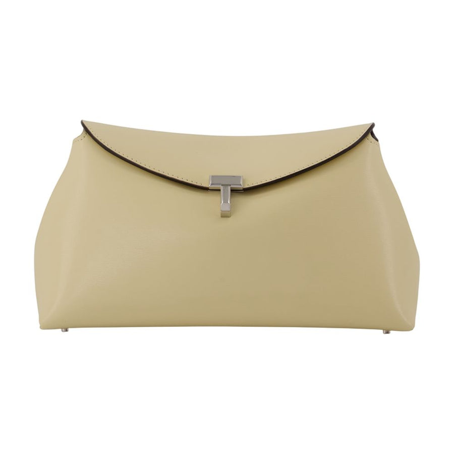 Toteme cowhide clutch in ivory