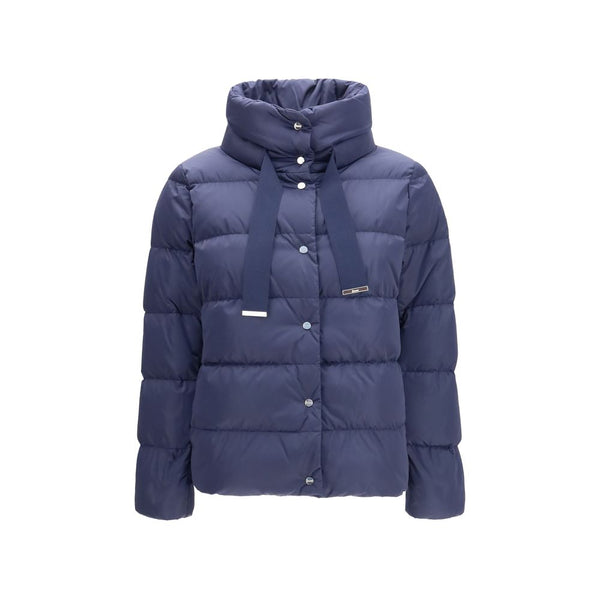 Herno 100% Polyester down jacket in navy