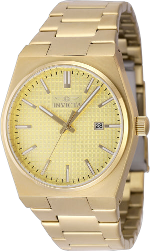 Invicta Stainless steel case watch in gold