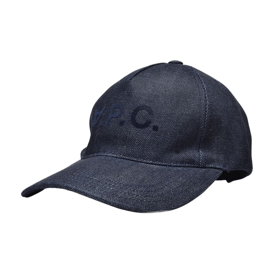 A.P.C. COCSX-M24090 Cotton denim baseball cap in navy