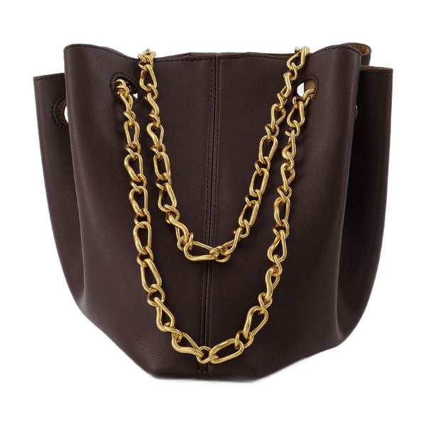 Nanushka Vegan leather (synthetic) bucket bag in brown