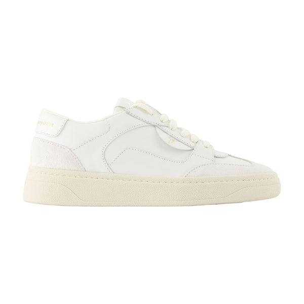 Giuseppe Zanotti calfskin sneaker in white