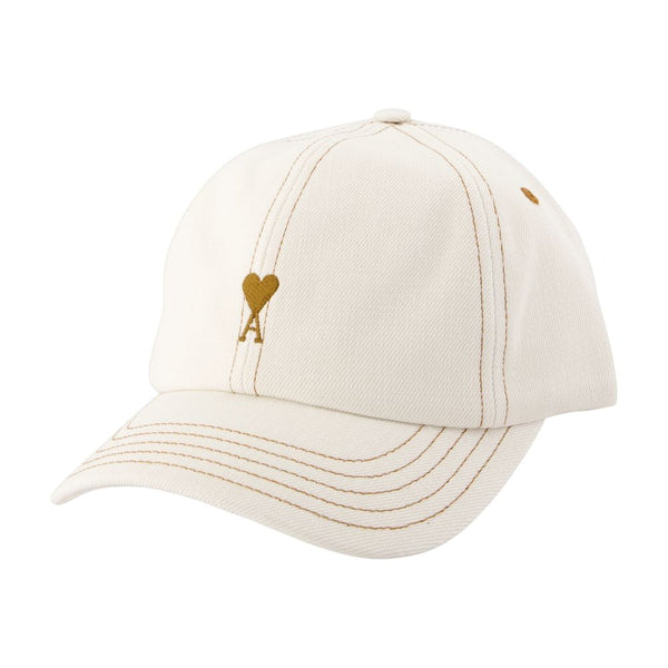 AMI Paris UCP264.DE0134-136 cotton baseball cap in white