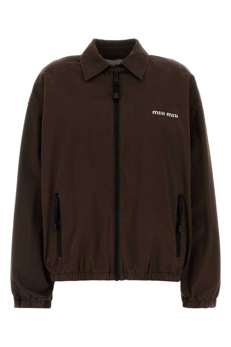 Brown Gabardine Jacket Ebano Exterior: Cotton Giubbini