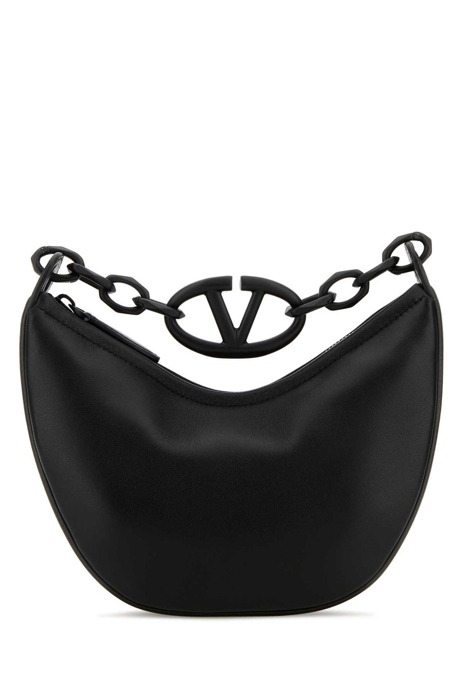 Valentino Garavani Hobo Lambskin leather hobo bag in black