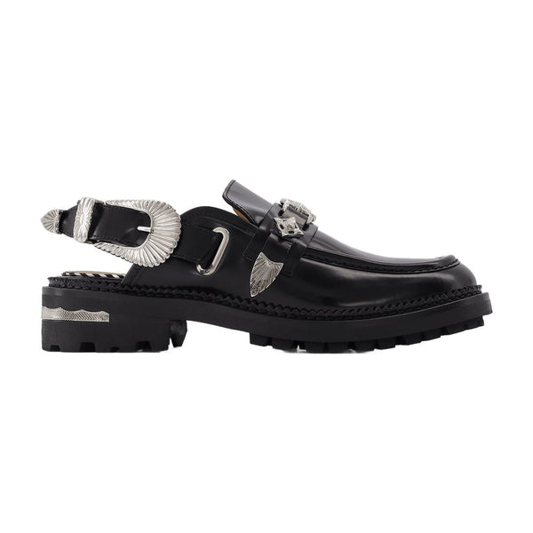 Toga Pulla Calfskin loafer in black