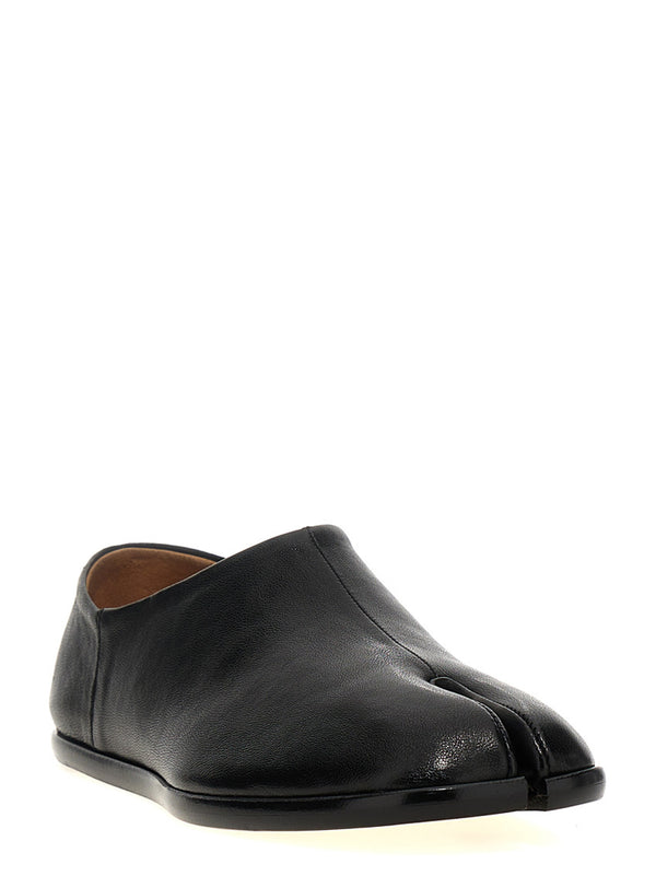Maison Margiela 100% ovine leather ballet flat in black