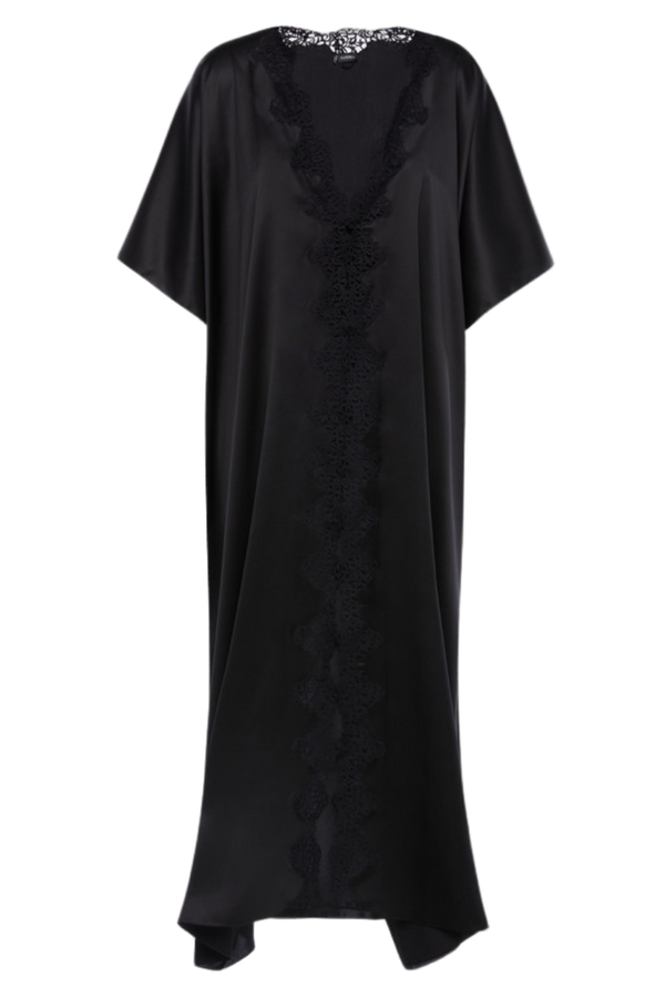 La Perla 100% Silk robe in black