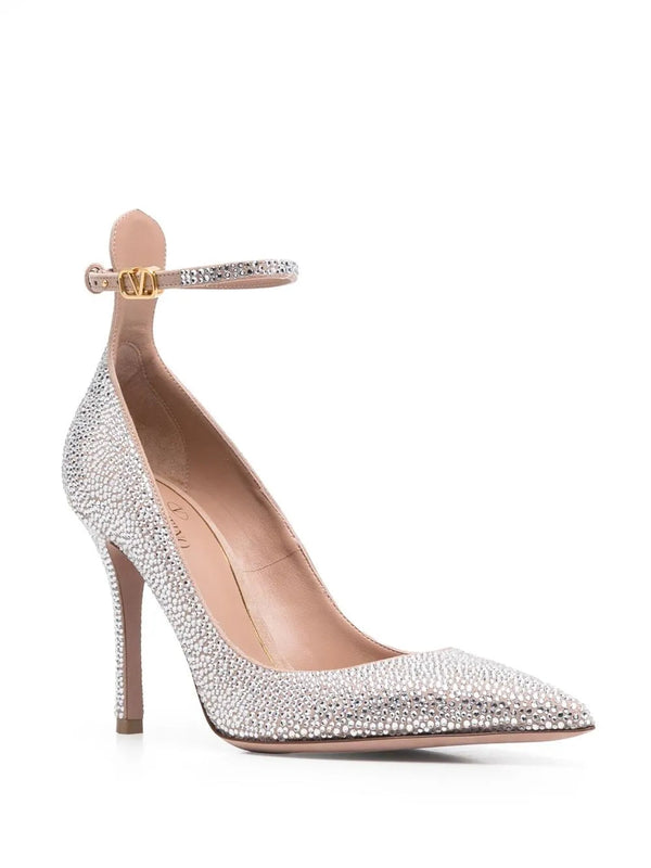 Valentino calf leather pump in silver