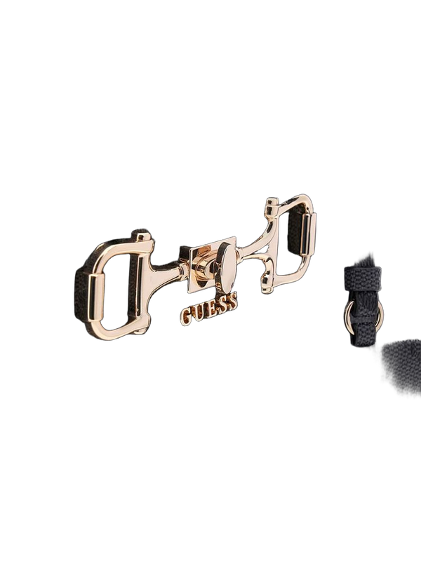 Guess 100% Polyurethane satchel bag in black