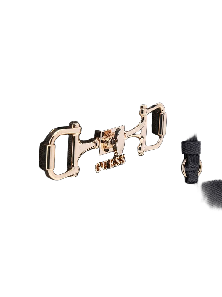Guess 100% Polyurethane satchel bag in black