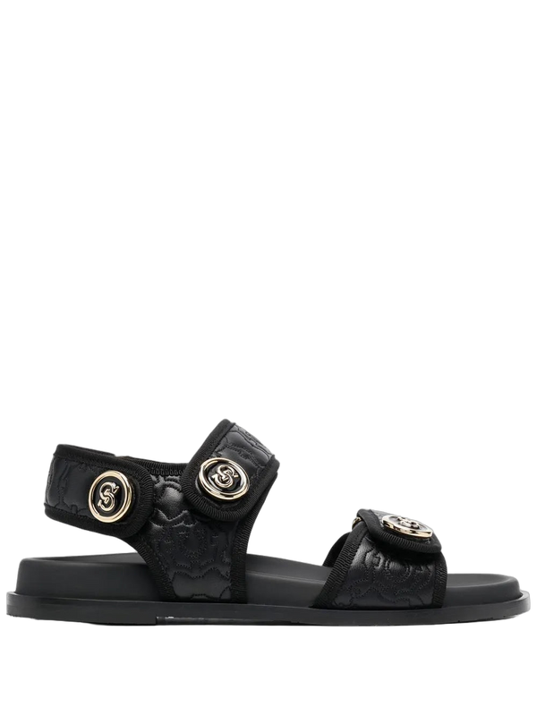 Ferragamo Leather sandal in black