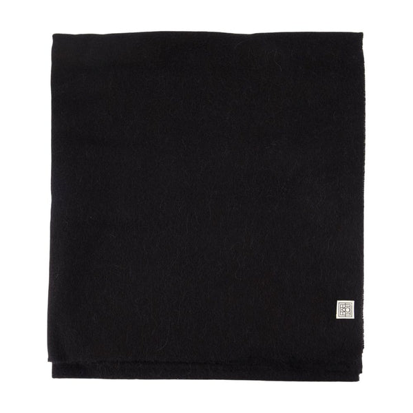 Classic Winter Scarf - Toteme Wool Black Accessories /