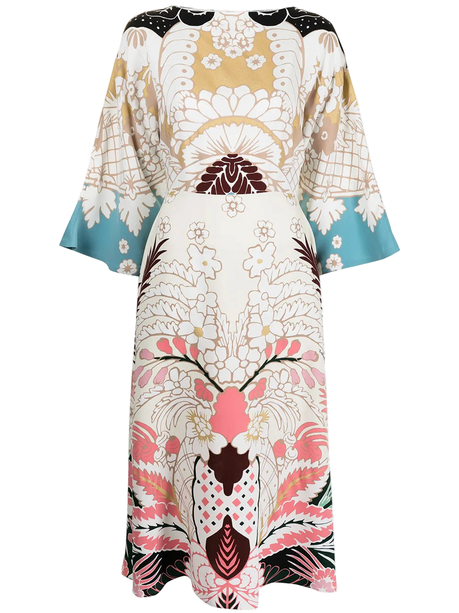 Valentino Silk dress in multicolor
