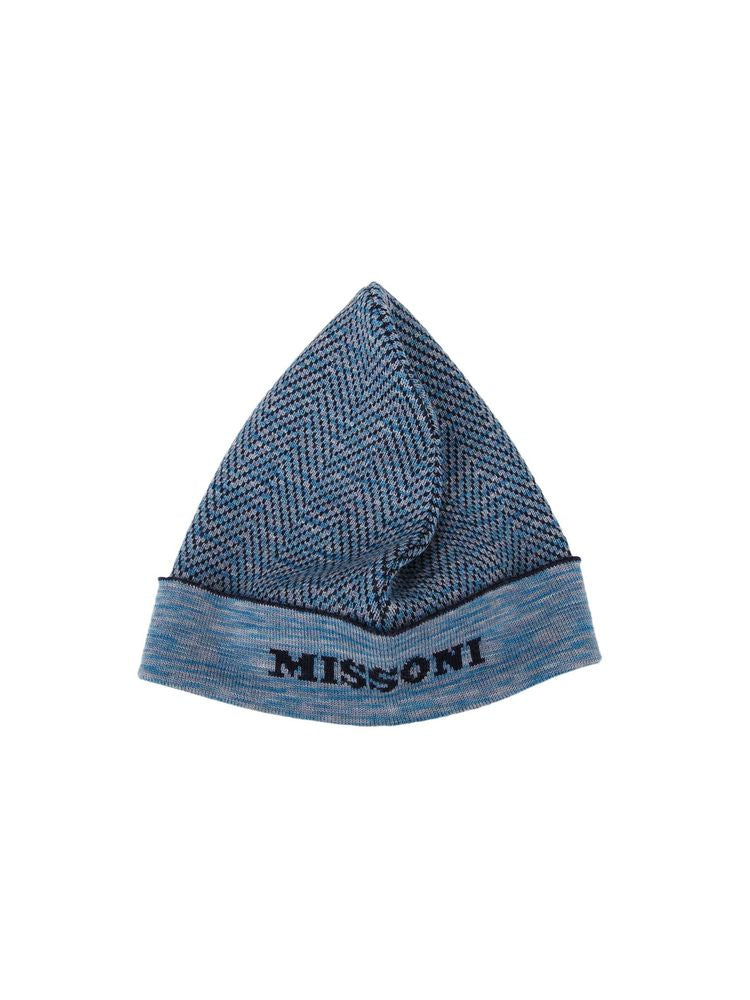 Missoni CP00WOUA488_0007_ONESIZE_Missoni 100% Wool beanie in blue