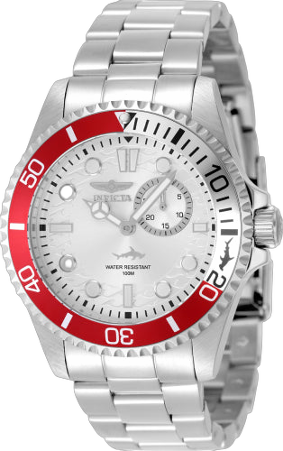Invicta Stainless steel case and bracelet watch in silver