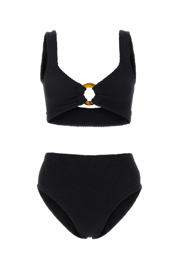 Black Stretch Nylon Nadine Bikini Exterior: Elastane Swimwear