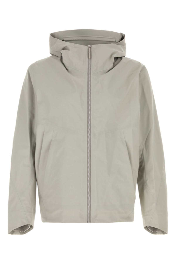 Grey Nylon Arris Jacket Silkstone Exterior: Giacche E Gilet