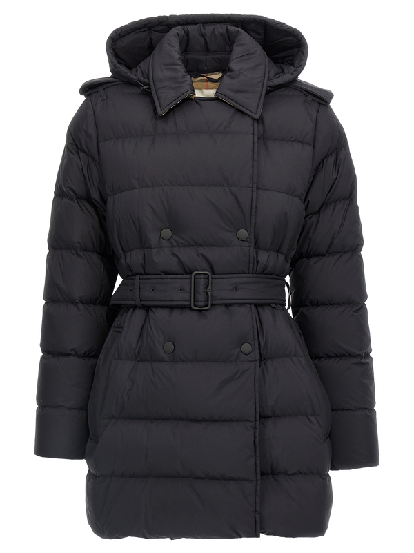 Black Polyamide Coat Clothing