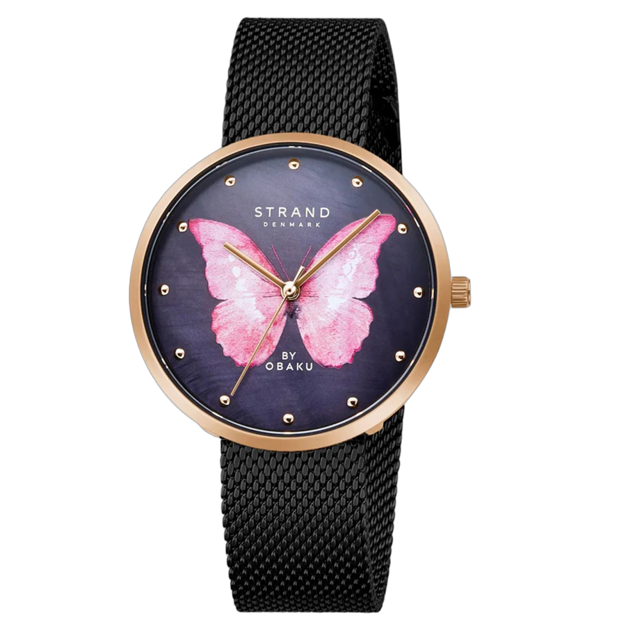 Obaku Stainless steel case watch in blue