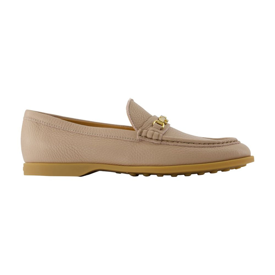 Tod's calfskin loafer in beige