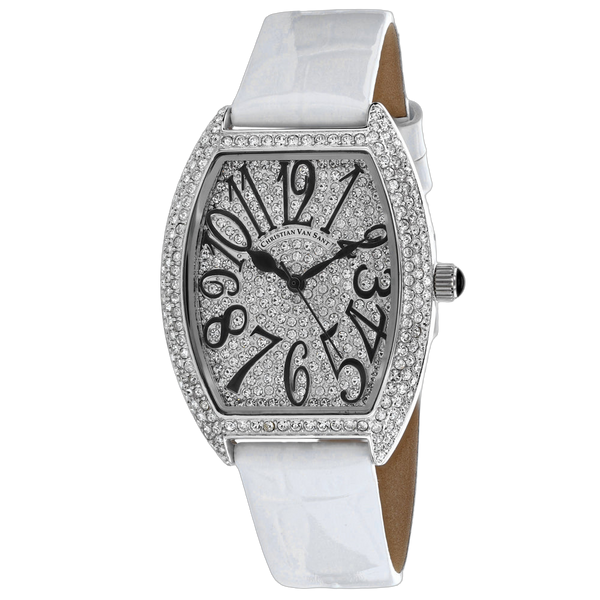Christian Van Sant Stainless steel case watch in white