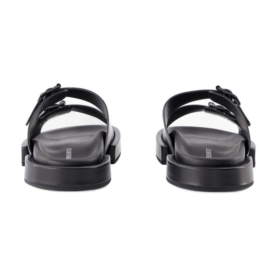 Ann Demeulemeester leather sandals in black