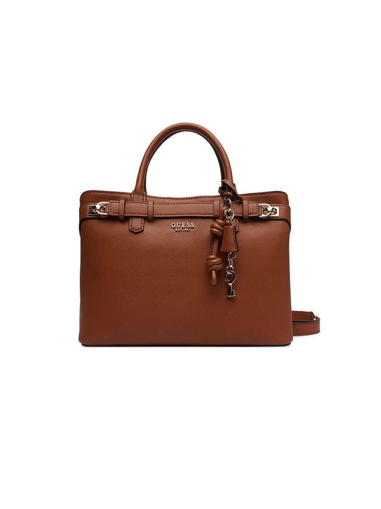 Guess 100% Polyurethane satchel bag in brown