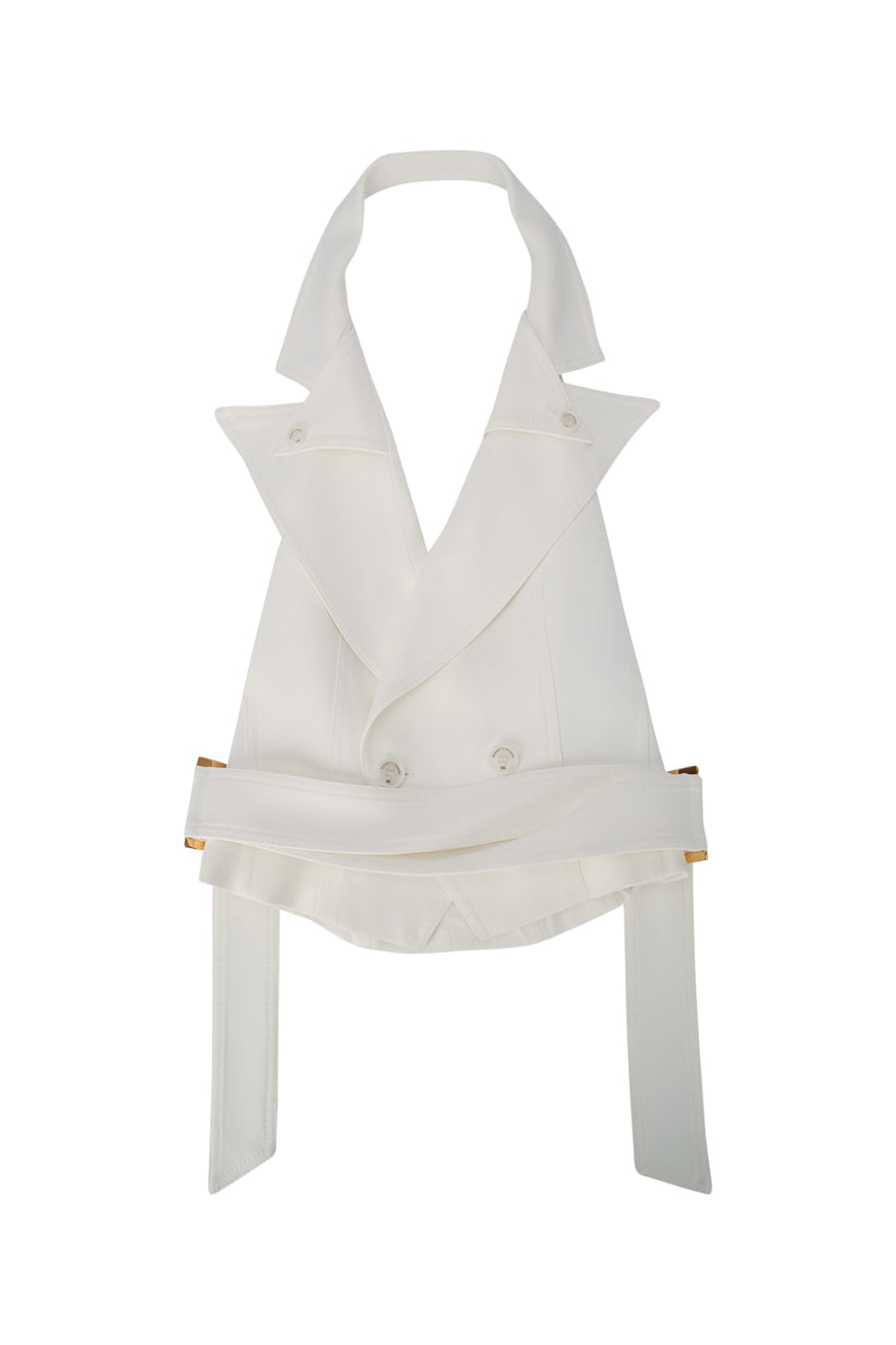 Elisabetta Franchi 98% Viscose vest in white