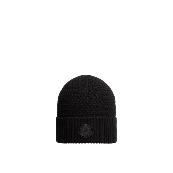 Moncler L2091 Wool beanie in black