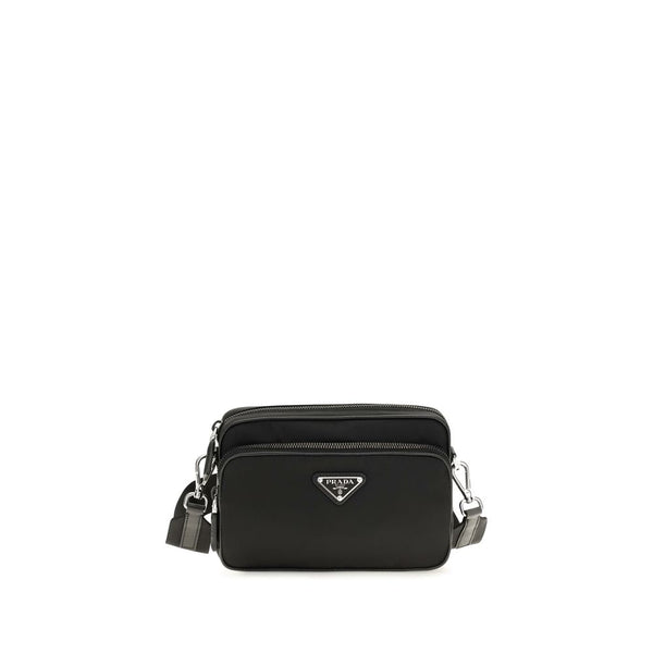 Black Recycled Polyamide Shoulder Bag