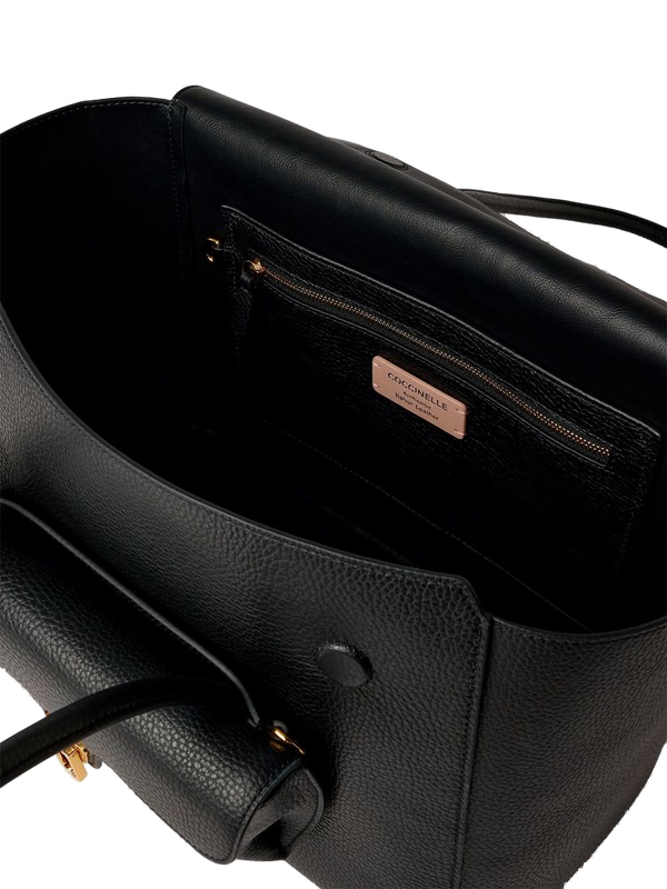 Coccinelle 100% Cowhide top handle bag in black