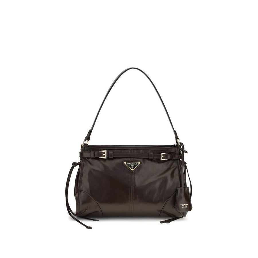 Prada 100% Calf Leather Bos Taurus shoulder bag in brown